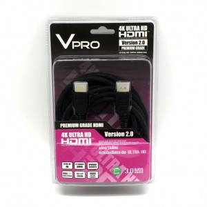 สาย HDMI Version 2.0 UHD ความยาว 3 เมตร by Vpro